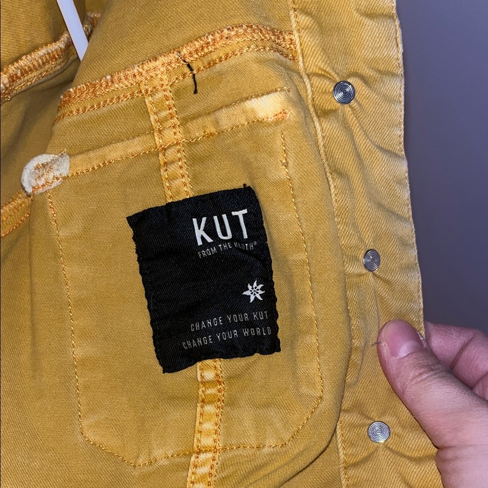 Kut from the Kloth Mustard Jean Jacket - Picture 4 of 5